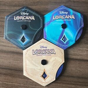 SET OF 3 Disney Lorcana League Lore Counters